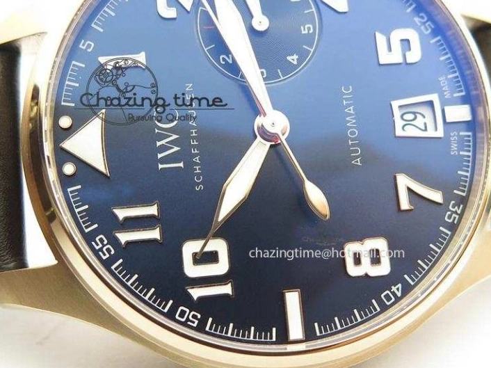 MIROTIME 1223 Big Pilot IW500909 RG ZF 1:1 Best Edition Le Petit Prince On Brown Leather Strap A Breathable 7293